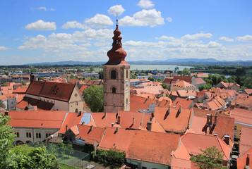 Old town center of Ptuj, Slovenia, central Europe