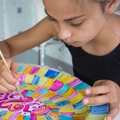 Naklejka premium peinture sur céramique