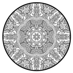 Ornamental round lace pattern like mandala