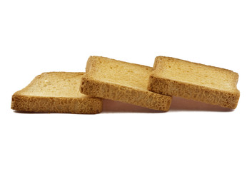 Rusks isolated on white background