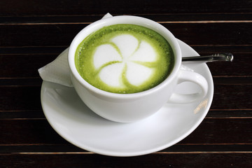 Green tae Lattee/coffee Art