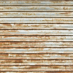 Closed security shutters. Background texture.