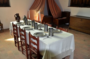 Living room in an ancient house.