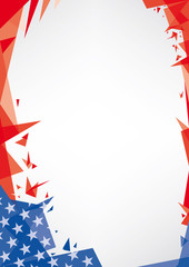 Fototapeta premium background origami of USA