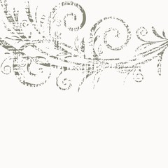 Floral frame. Vintage background.