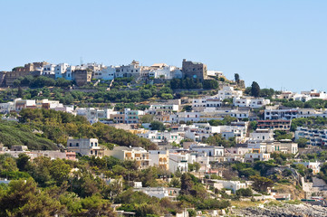 Fototapeta na wymiar Panoramiczny widok z Castro. Puglia. Włochy.