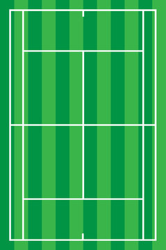 tennis court vector
