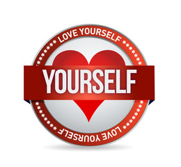 Love Yourself badge illustration