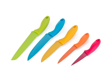 A set of color knives
