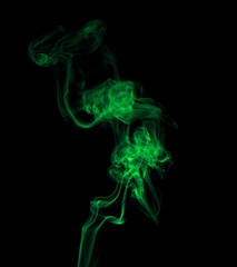 Fototapeta premium Green smoke.