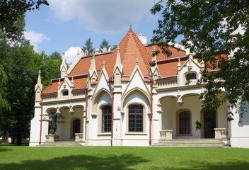 Fototapeta na wymiar neoclassic styled palace in Jaslo