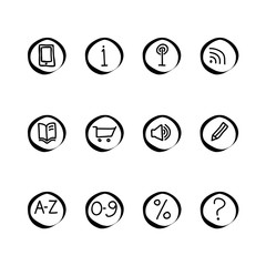 a small set of web icons