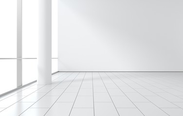 Raum für Unternehmen leer hell modern Licht seitlich