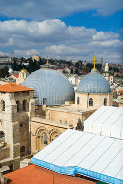 Holy Sepulchre Church Dome in Jerusalem