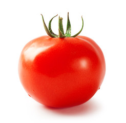 Bright tomato with handle