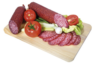 smoked sausage with vegetables