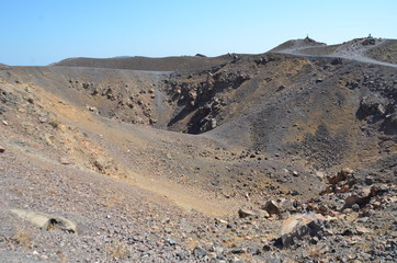 Néa Kameni, île volcanique, Grèce