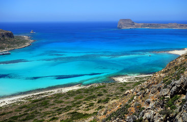 Plage de Balos en Cr&egrave;te