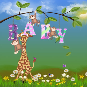 jungle animals for baby girl