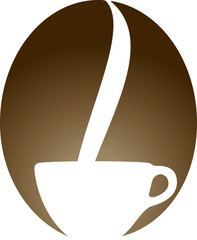 Naklejka premium Logo coffee espresso - logo caffè espresso