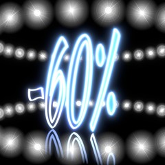 Illustration of a glowing dj icon  with shining effect lights