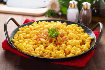 noodles with grated cheese - Käsespätzle