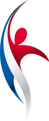 Logo premium blue white red - 53852518