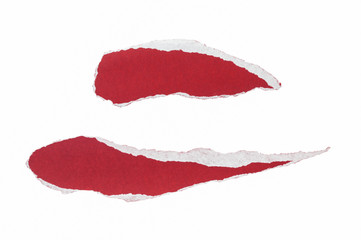 speech bubbles ripped paper