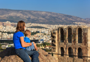 Fototapeta na wymiar family in Greece vacation