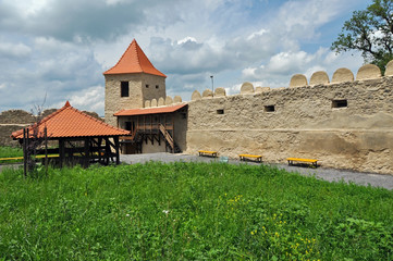 Fototapeta premium Rupea newly renovated medieval fortress in Transylvania, Romania