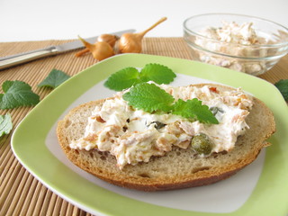Brotaufstrich mit Thunfisch und Frischkäse