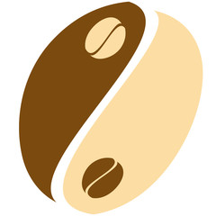 Coffee Bean Yin Yang