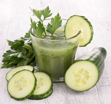 cucumber and parsley juice