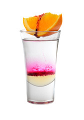 Fototapeta na wymiar alcoholic cocktail with a slice of orange