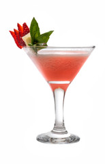 cocktail strawberry cheese mint