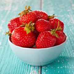 Bowl of fresh strawberries
