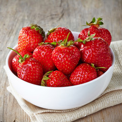Bowl of fresh strawberries