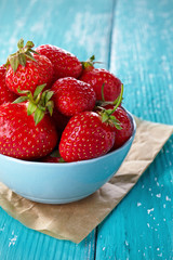 Bowl of fresh strawberries