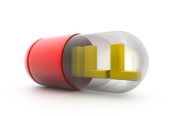 ill letter inside the capsule.