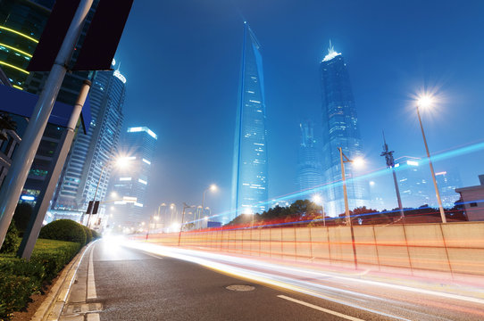 the light trails