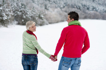 Couple in winter