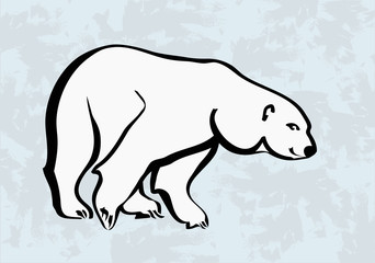 Fototapeta premium polar bear vector icons tattoo