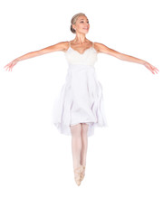 Naklejka premium Female ballet dancer