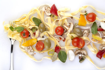 Italian food, tagliatelle