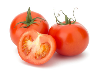 Ripe Tomato isolated on white background