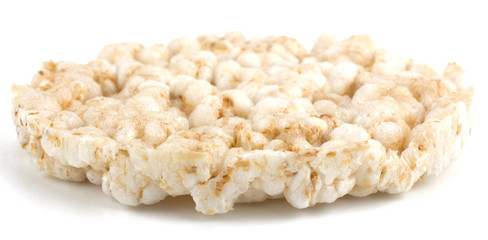 Corn crackers isolated on white background