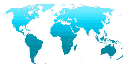 Fototapeta na wymiar Blue worldmap