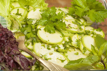 salad of courgettes