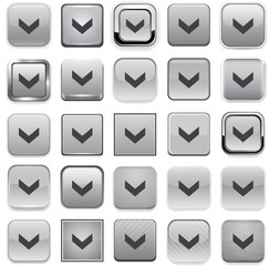 Square grey download icons.