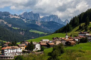Fototapeta premium Village in the European Alps